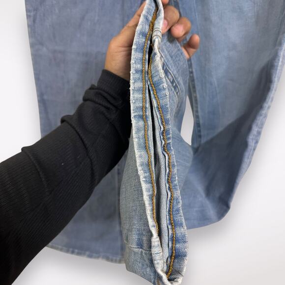 ZARA Bootcut Flared Blue Jeans Denim Women's Size 10 Classic Western Retro Cute - Picture 8 of 10